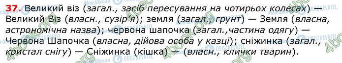 ГДЗ Українська мова 6 клас сторінка 37